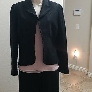 WHBM Black Cropped Jacket